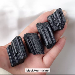 Raw Natural Black Turmoline- Protection, Self Cleansing, Kids, Home, Car