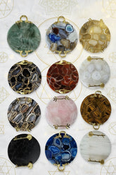 Luxe Crystal Serving Tray with Gold Handles