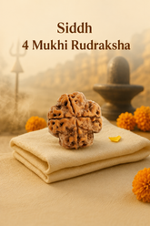 Kashi Siddh Nepal Origin 4 Mukhi Rudraksha - 17mm to 22mm