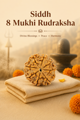 Kashi Siddh Nepal Origin 8 Mukhi Rudraksha - 17mm to 22mm