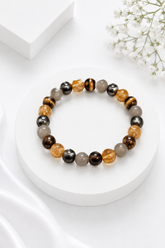 Money Attraction Bracelet – 4 Crystal Wealth Blend