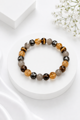 Money Attraction Bracelet – 4 Crystal Wealth Blend
