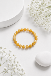 12. Meena Rashi Crystal Pisces Zodiac Sign Crystal Yellow Aventurine Bracelet