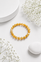 12. Meena Rashi Crystal Pisces Zodiac Sign Crystal Yellow Aventurine Bracelet