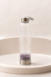Amethyst Crystal Water Bottle – Calm & Clarity