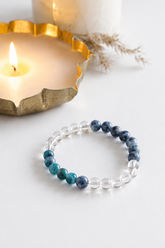Weight Loss Bracelet – Blue Apatite, Clear Quartz & Sodalite