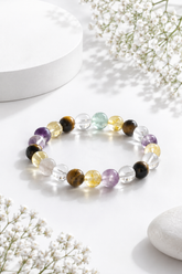 Exam Focus & Success Crystal Bracelet Combo