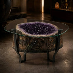 Amethyst Geode Table