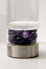 Amethyst Crystal Water Bottle – Calm & Clarity