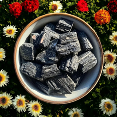 Raw Black Tourmaline Cluster – Protection & Grounding