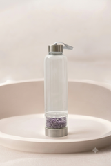 Amethyst Crystal Water Bottle – Calm & Clarity