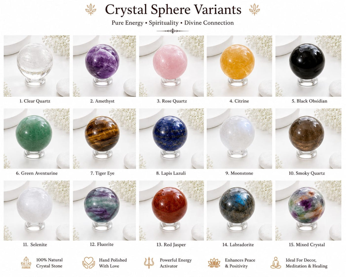 Healing Crystal Sphere - Large Area