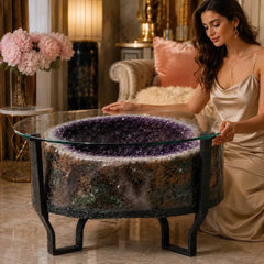 Amethyst Geode Table