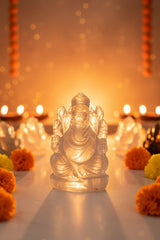 Ganesha Idol – Hand-Carved Luxury Crystal Murti