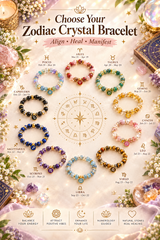 Choose Your Zodiac Crystal Bracelet ♈