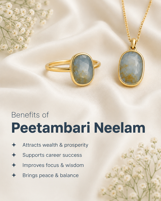 Peetambari Neelam (Wisdom, Prosperity, Discipline)