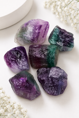 Raw Natural Rainbow Fluorite- Natures Beauty Multiple Colors In One Crystal