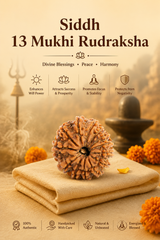 Kashi Siddh Nepal Origin 13 Mukhi Rudraksha - 17mm to 22mm