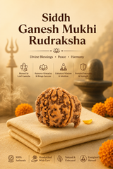Kashi Siddh Nepal Origin Ganesh Mukhi Rudraksha - 17mm to 22mm