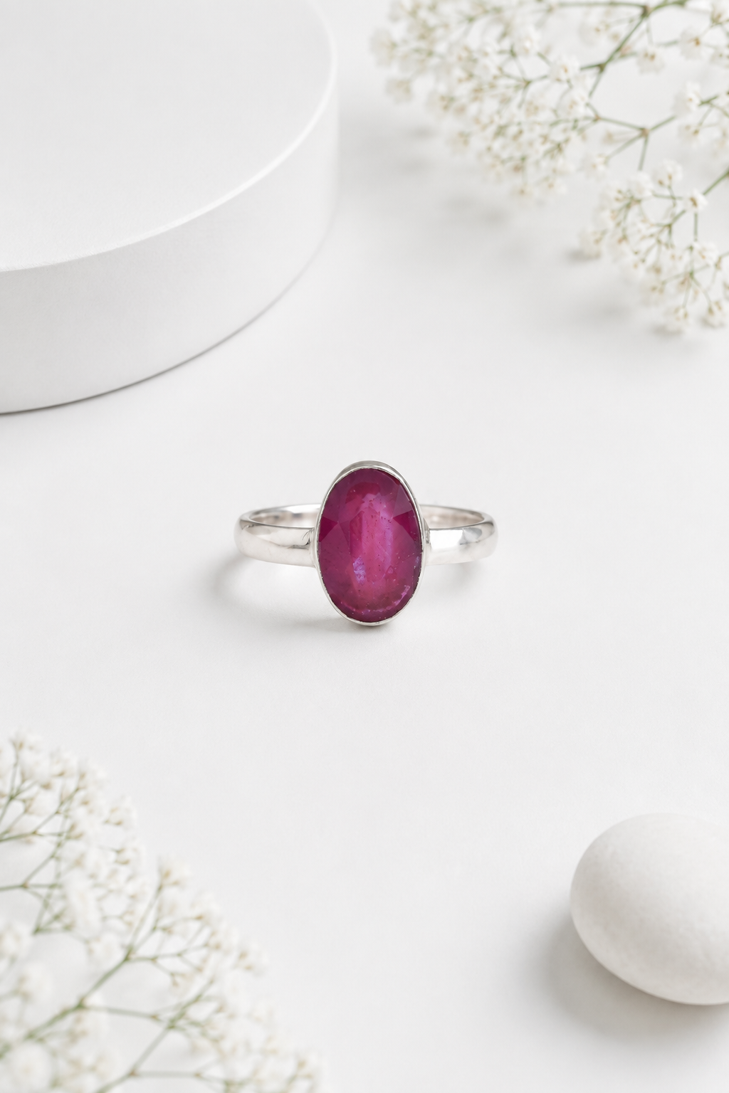 Ruby (Manik) Ring – Surya Ratna for Confidence & Leadership