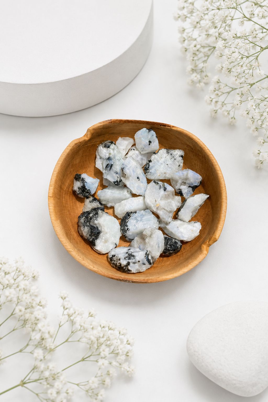 Raw Moonstone Cluster – Emotional Balancing, Mood Swings