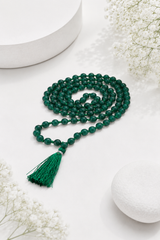 Green Aventurine Mala – 108 Beads for Luck & Opportunity