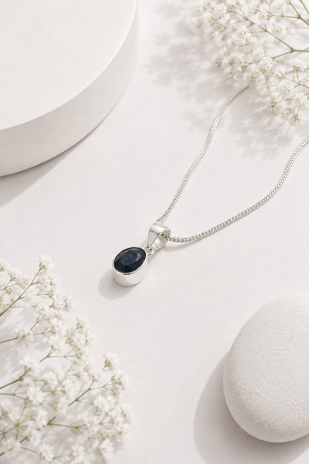 Blue Sapphire (neelam) Pendant – Discipline & Focus