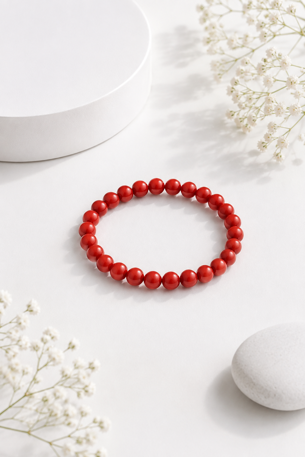 Red Coral Bracelet (Moonga) – Mars Energy for Courage & Strength