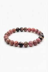 LOVE COMMUNICATION RHODONITE STONE BRACELET