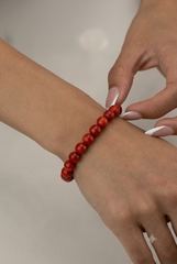 Red Coral Bracelet (Moonga) – Mars Energy for Courage & Strength
