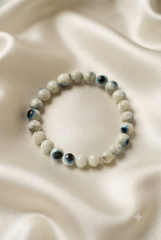 Natural Evil eye 🧿 Aragonite bracelet